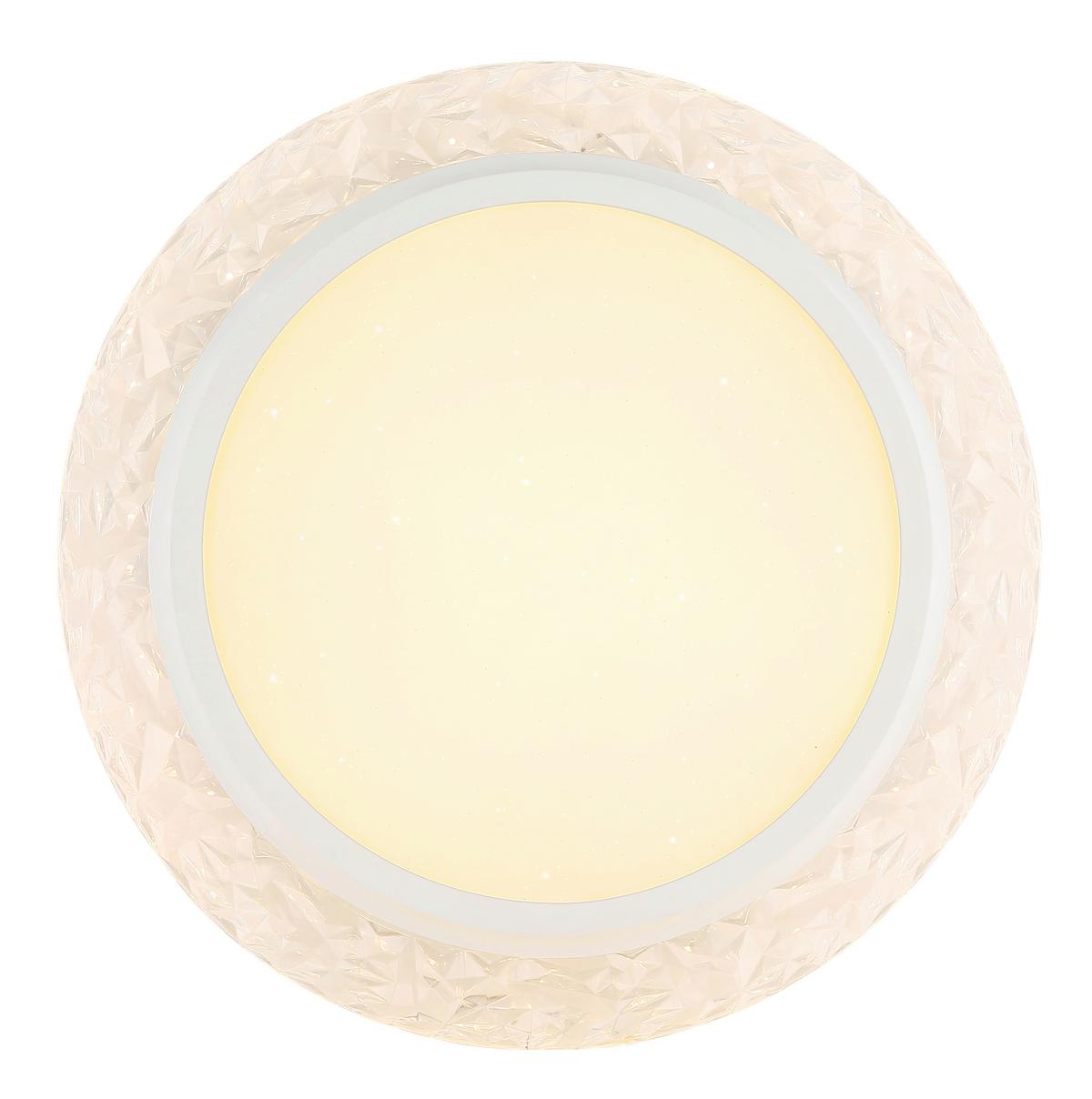 LED-Deckenleuchte 48294-22 - Transparent/Weiß, KONVENTIONELL, Kunststoff/Metall (40/6cm) - Globo