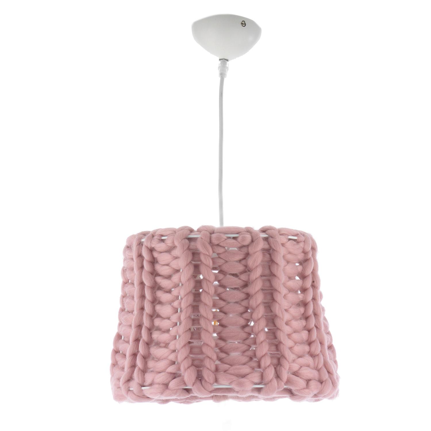 Kinderhängeleuchte 4938/sr - Pink, Trend, Textil (35/100cm)