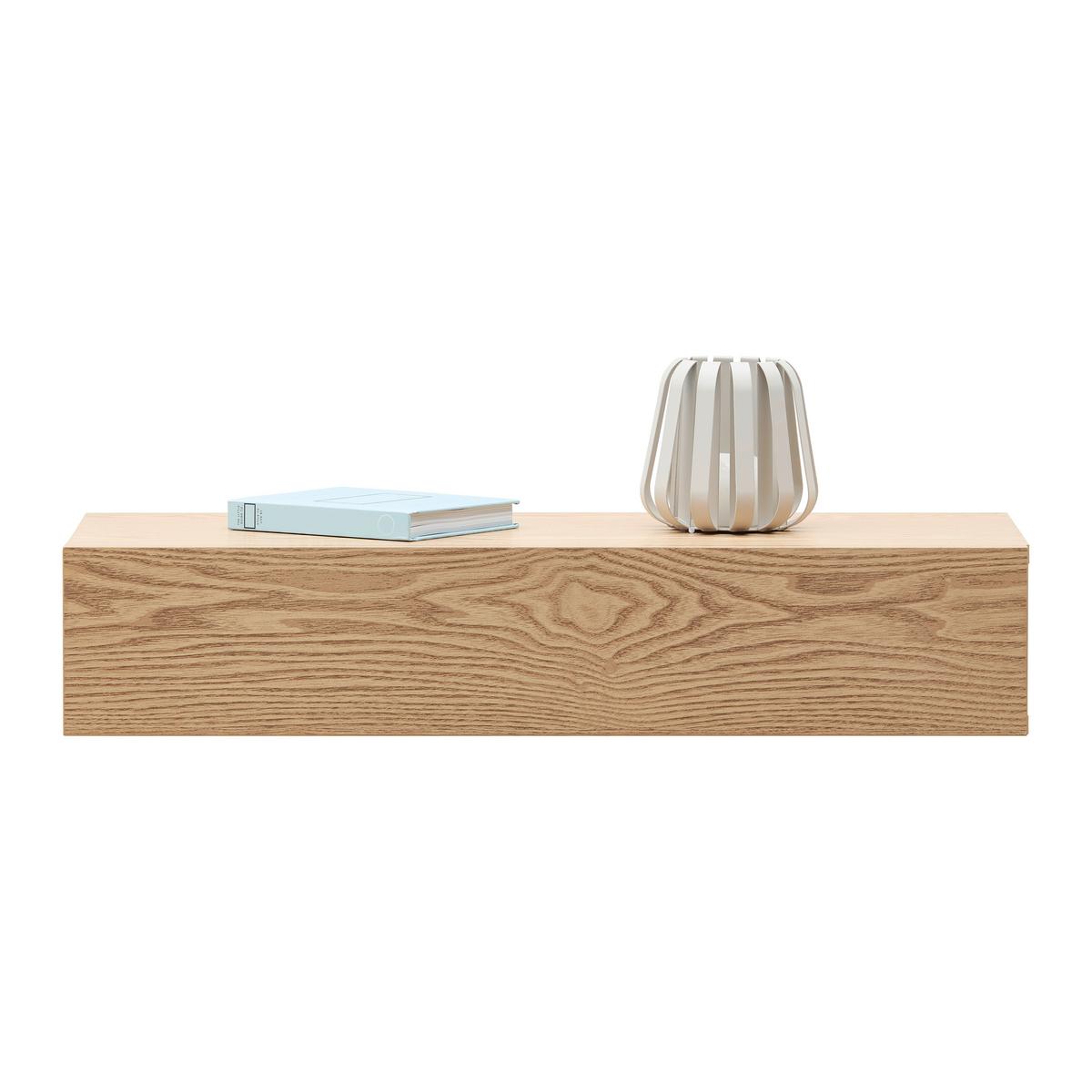 NÁSTĚNNÁ KONZOLA NOAH -TREND- - přírodní barvy, Moderní, kompozitní dřevo (60/12/22cm) - Mömax
