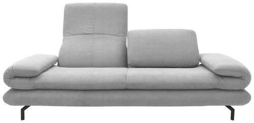2,5-sitzer Looks Xiii - Silberfarben/Schwarz, Design, Textil (224 (284)/83 (110)/98cm) - LOOKS by W.Joop