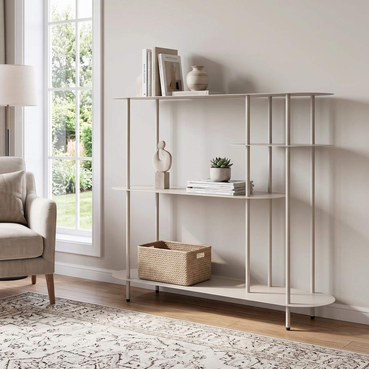 REGAL Rieti, Greige B: 118 cm - Greige, Design, Metall (118/97/31cm) - MID.YOU