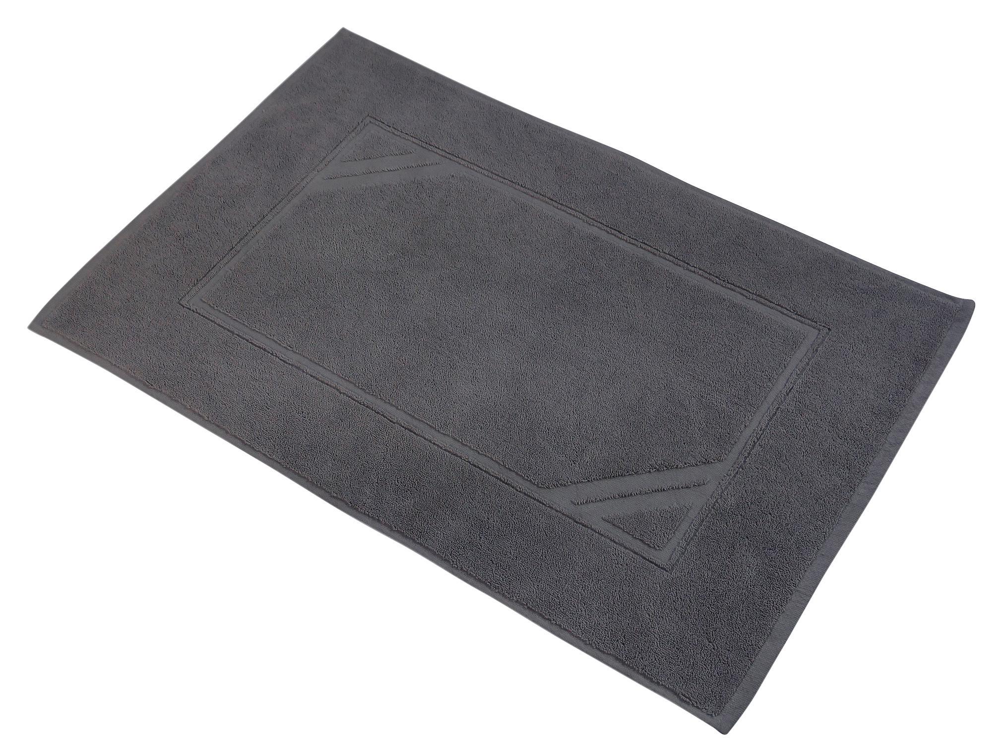 Badematte Katharina - Anthrazit, LIFESTYLE, Textil (50/70cm) - Framsohn