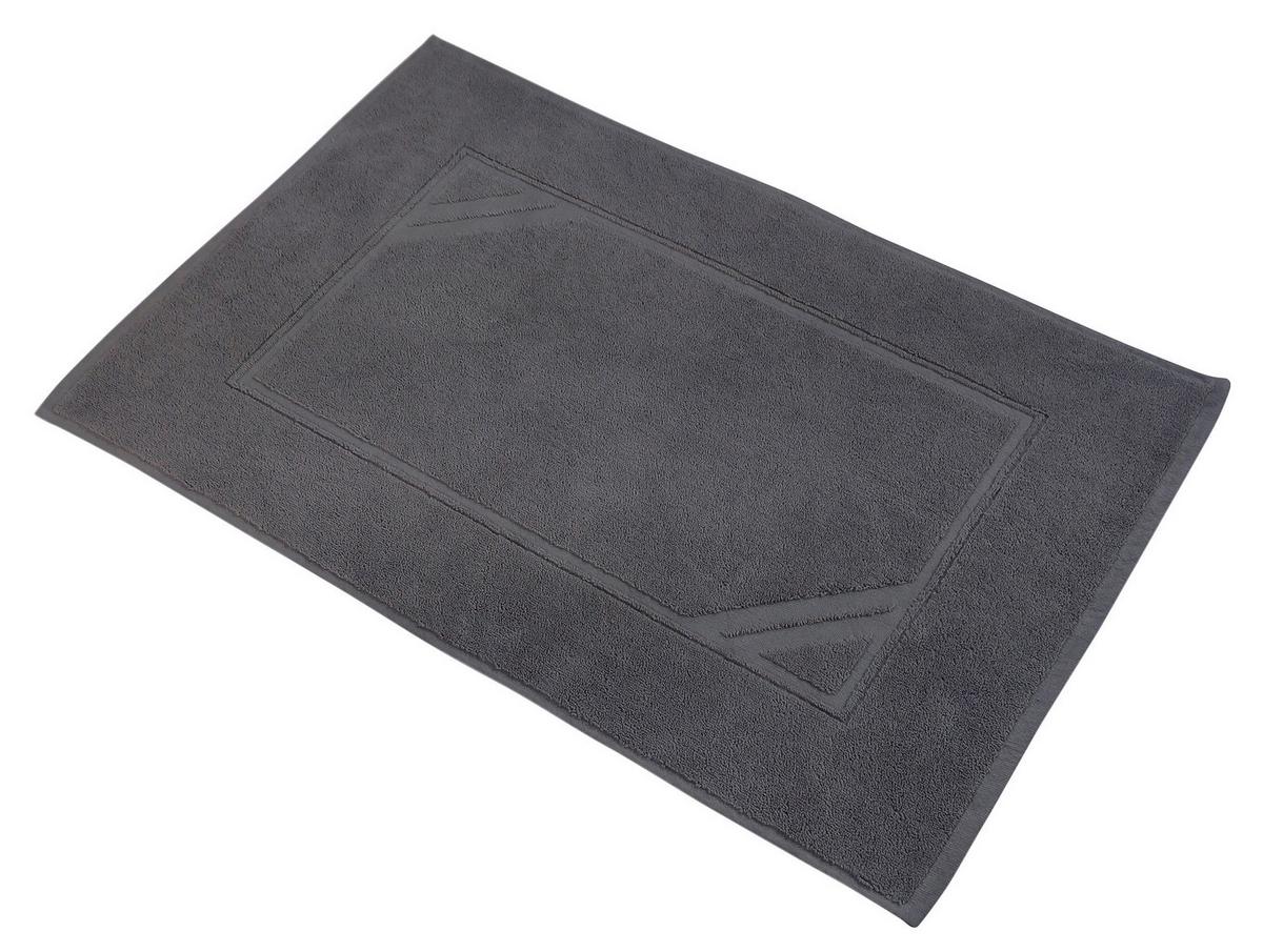 Badematte Katharina - Anthrazit, LIFESTYLE, Textil (50/70cm) - Framsohn