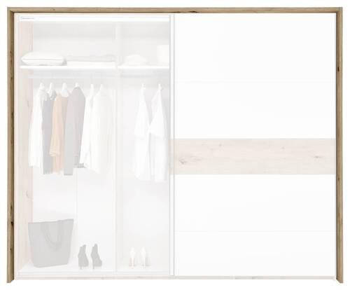 Passepartout-Rahmen Julia III Eiche Dekor für B: 280 cm - Eiche Artisan, KONVENTIONELL, Holzwerkstoff (280/230/17,5cm)