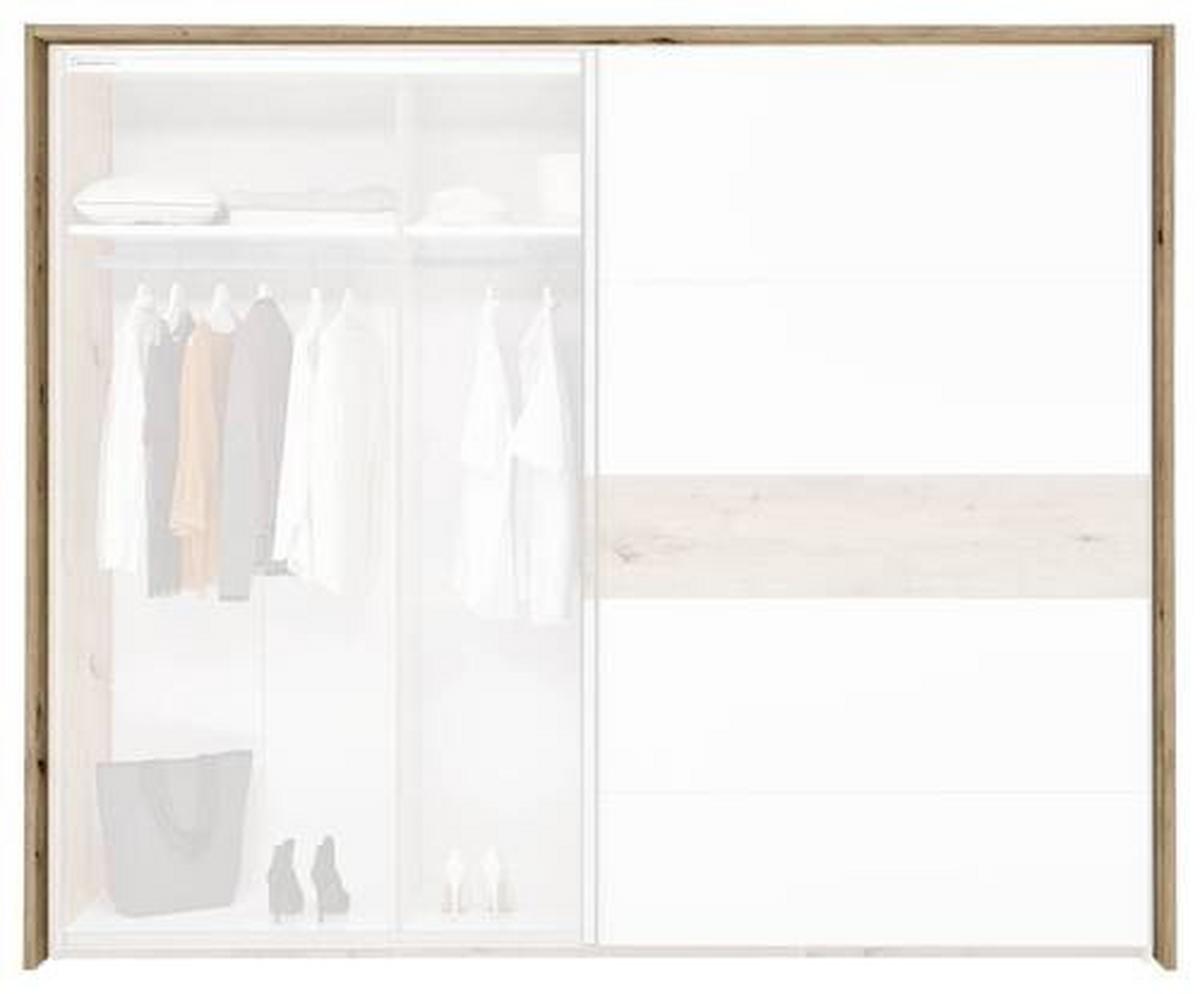 Passepartout-Rahmen Julia III Eiche Dekor für B: 280 cm - Eiche Artisan, KONVENTIONELL, Holzwerkstoff (280/230/17,5cm)