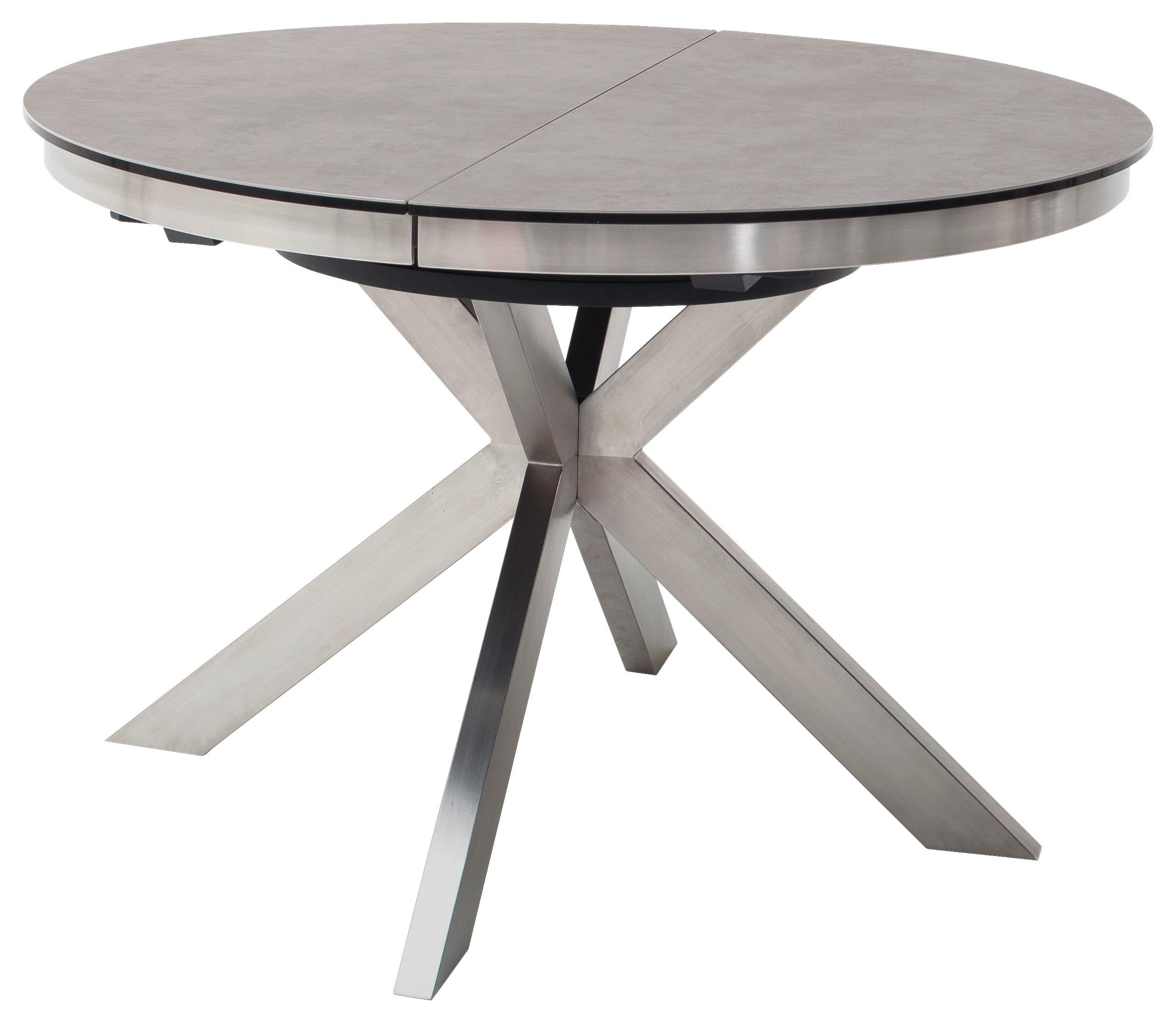 Esstisch Ausziehbar Winnipeg 120-160x120 Cm Anthrazit