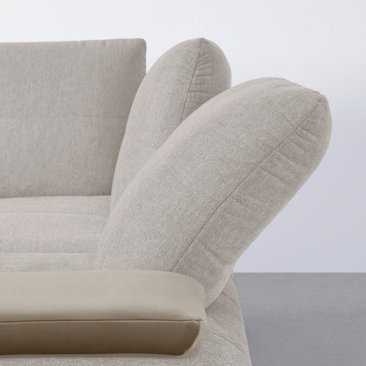 Rohová sedačka TRENDY, pravá, písková / béžová - černá/pískové barvy, Moderní, kov/kompozitní dřevo (310/93/250cm) - Premium Living