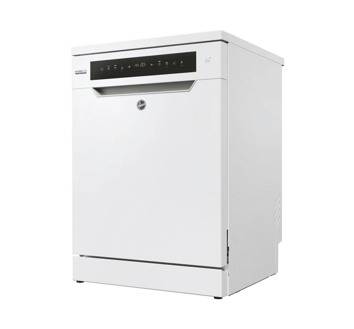 Geschirrspüler Hf 4c6fopw B: 60 cm Freistehend Weiß - Weiß, Basics (60/85/60cm) - Hoover