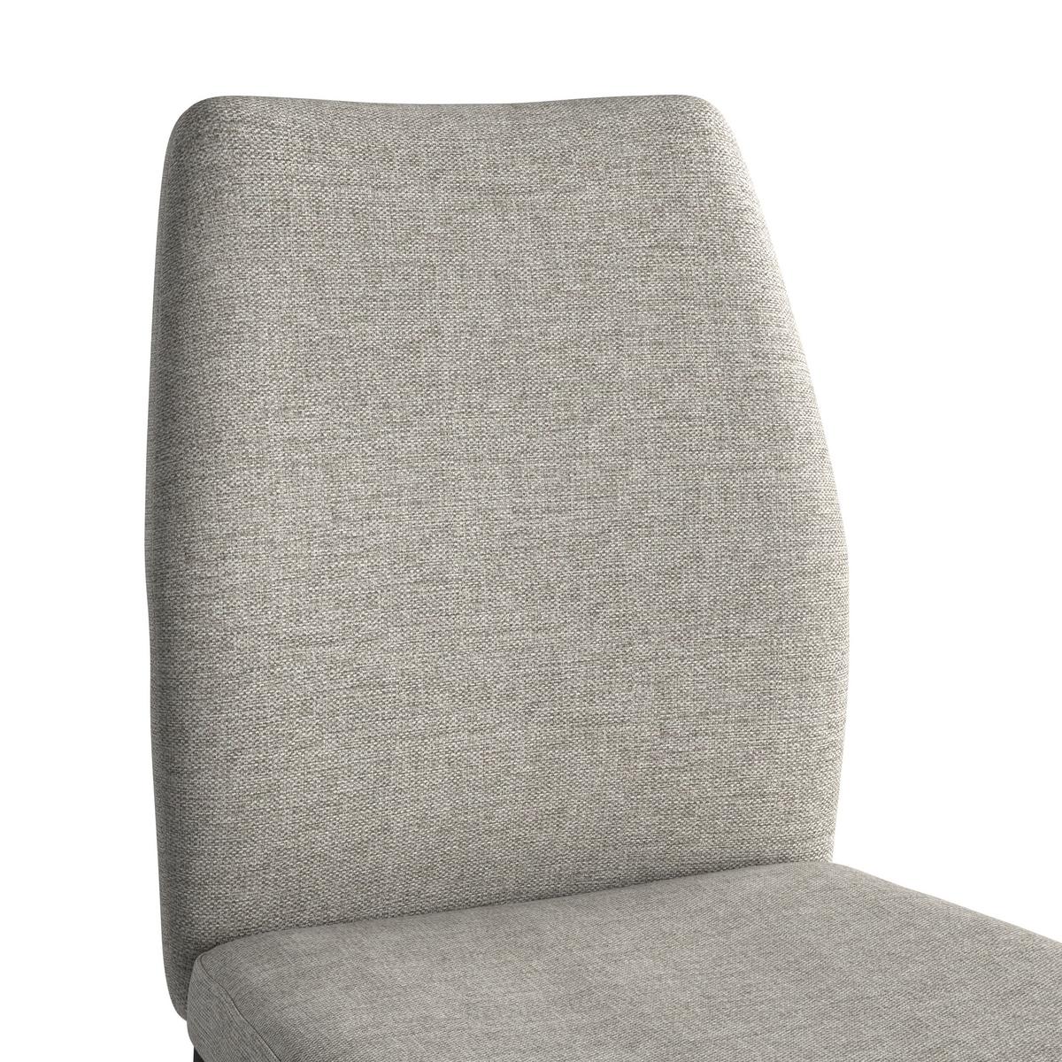 Vierfußstuhl Augusta Webstoff Grau - Schwarz/Grau, KONVENTIONELL, Textil/Metall (45/87/56.5cm)