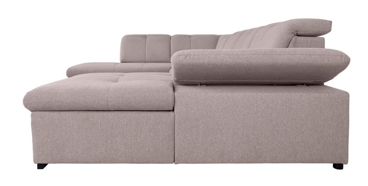 Wohnlandschaft Ramzes Taupe U: 215x328x173 cm - Taupe/Grau, Design, Textil (215/328/173cm) - MID.YOU