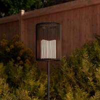 SOLÁRNE SVIETIDLO NANAY - čierna, Modern, kov/plast (12/78cm) - Bessagi Garden