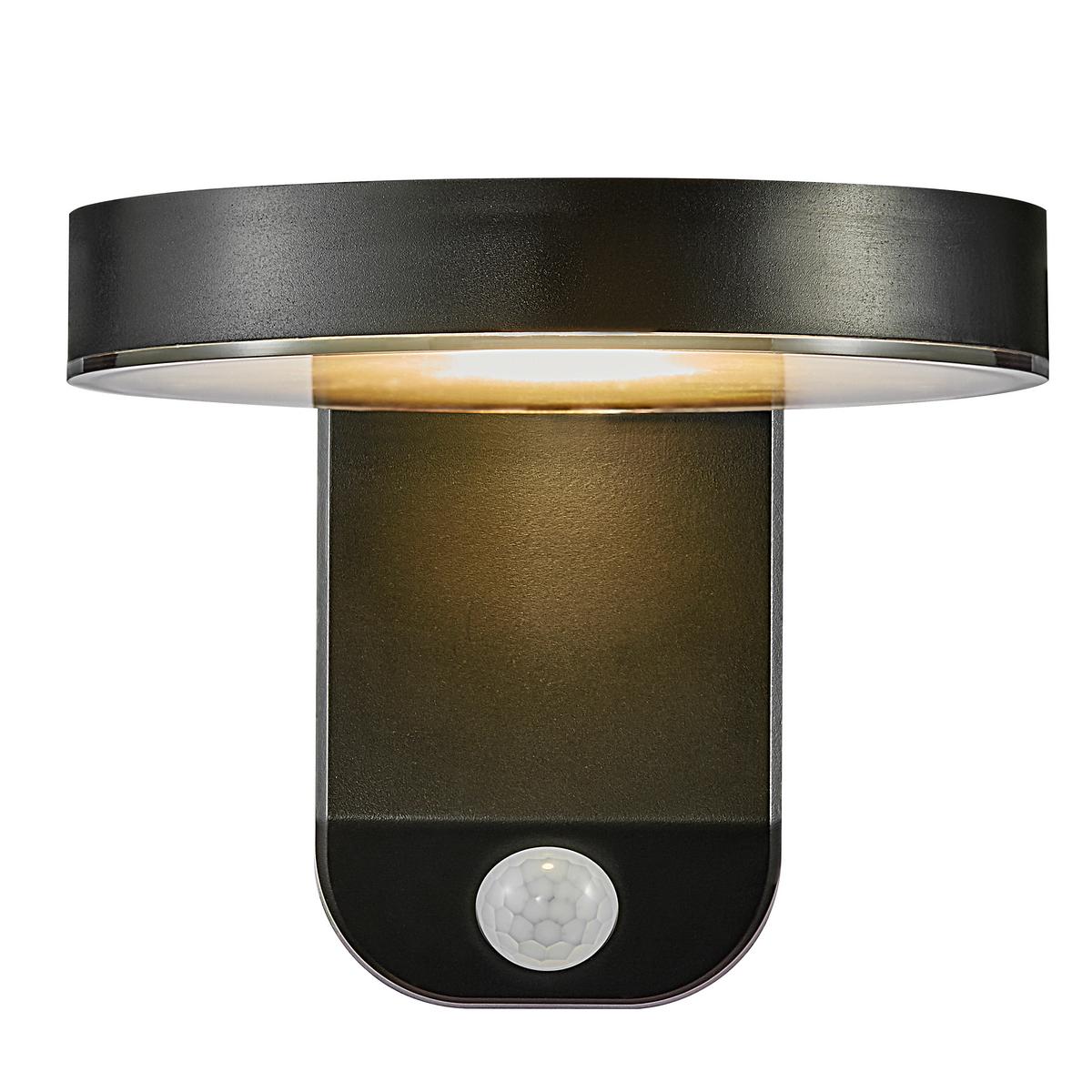 Solarleuchte Rica Schwarz D: 12 cm - Schwarz, Basics, Kunststoff (12/18cm) - Nordlux