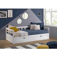 Kihúzható Ágy Livio - natúr színű/fehér, Romantik / Landhaus, műanyag/faalapú anyag (90/200cm) - MID.YOU