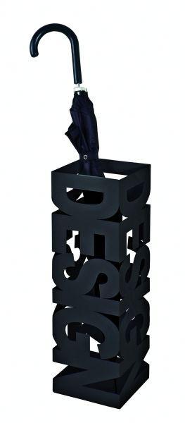 Stojan Na Deštník Design - černá, Moderní, kov (16/16/48cm)