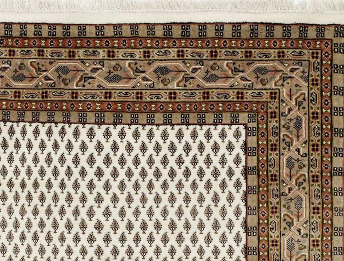 Orientalischer Webteppich Braun Sakki Mir 170x240 cm - Creme/Braun, Basics, Textil (170/240cm) - Cazaris