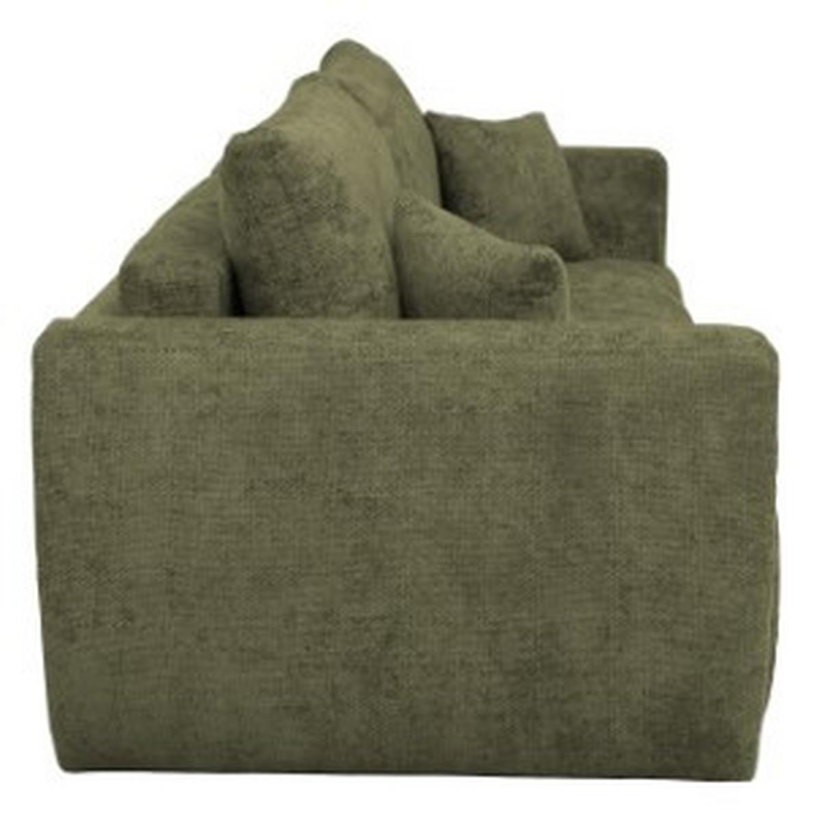 Rozkládací pohovka BALI, olivová, s úl. prostorem - šedá/černá, Moderní, dřevo/textil (245/74-90/104cm) - Luca Bessoni