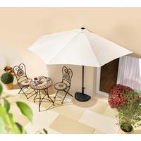 Sonnenschirm BxHxT: 270x235x135 cm Naturfarben - Anthrazit/Naturfarben, Basics, Textil/Metall (270/235/135cm)