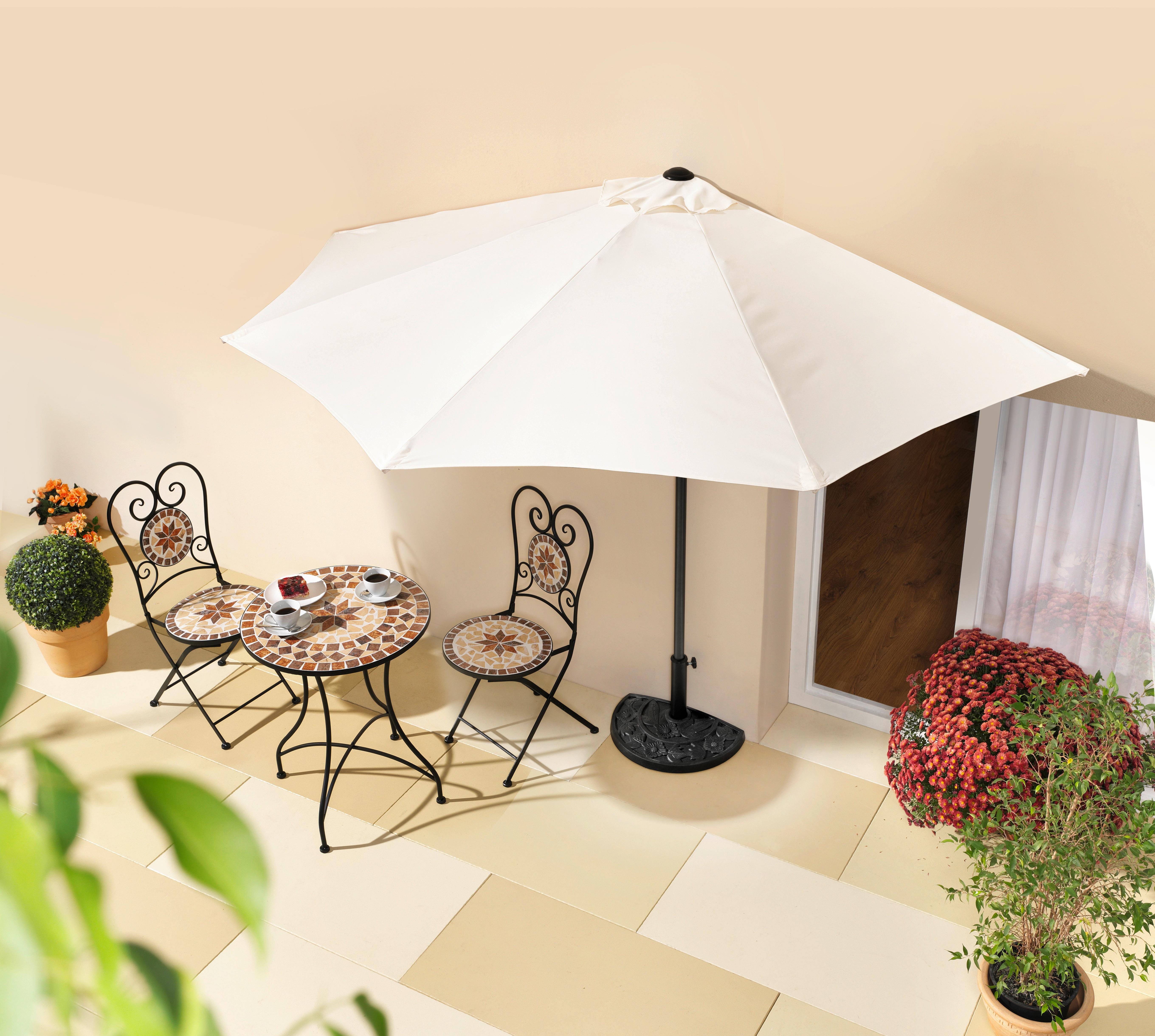 Sonnenschirm Bht: 270x235x135 Cm Naturfarben