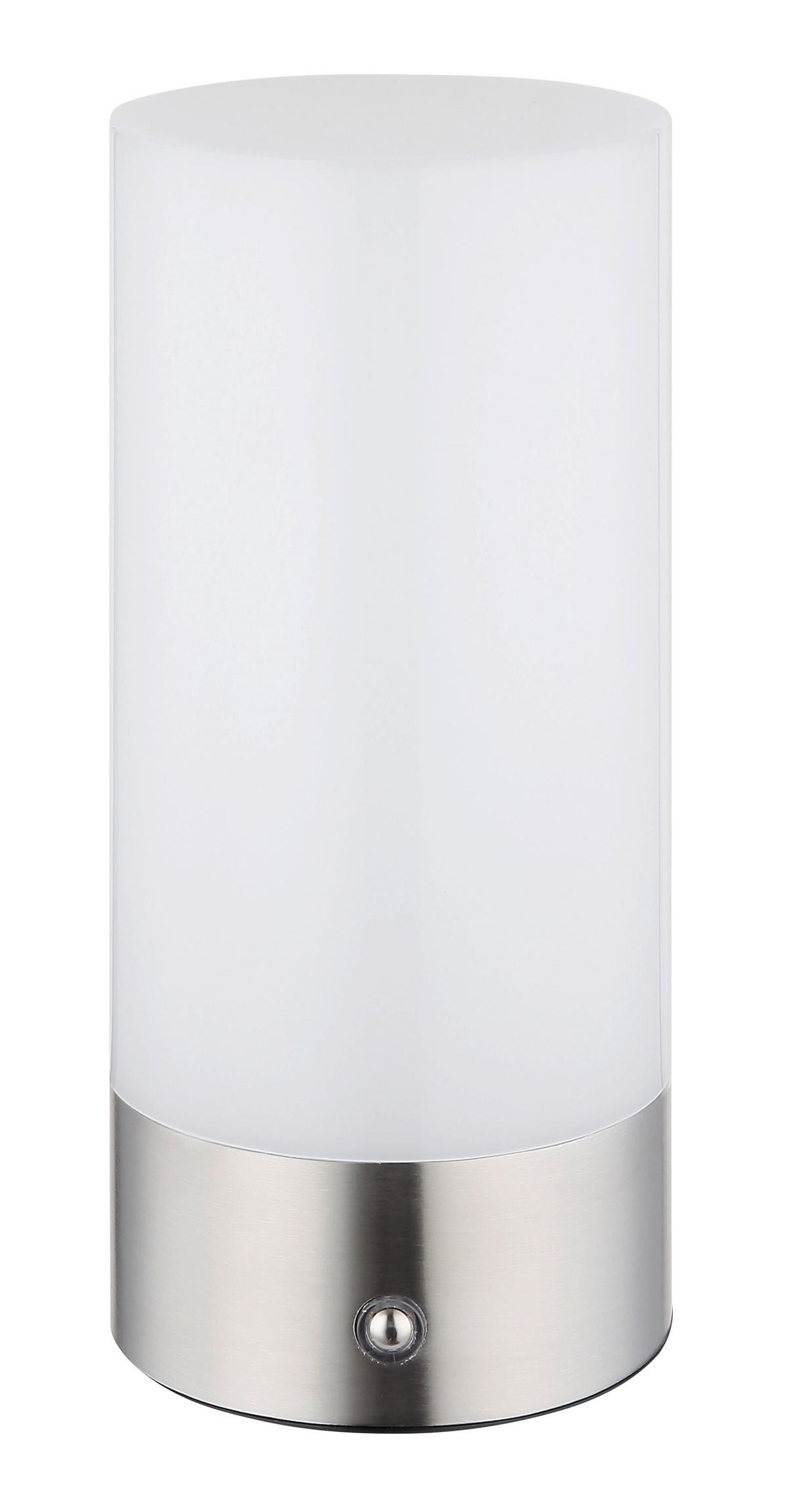 STOLNÁ LAMPA KLEIN - opálová/niklová, Konventionell, kov/plast (8,8/19cm) - Mömax