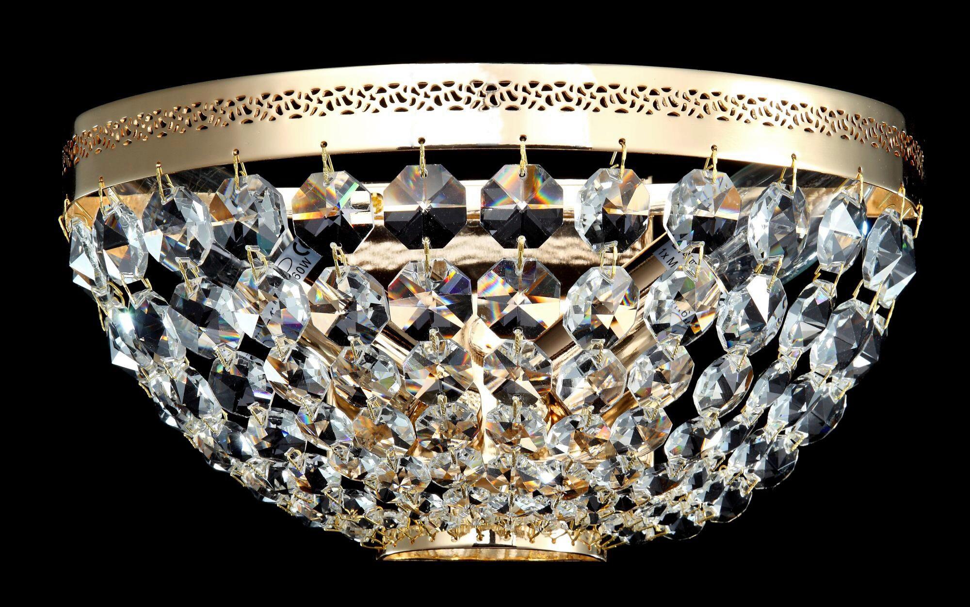 Wandleuchte Ottilia - Goldfarben, Trend, Metall (12,8/25/13cm) - MAYTONI
