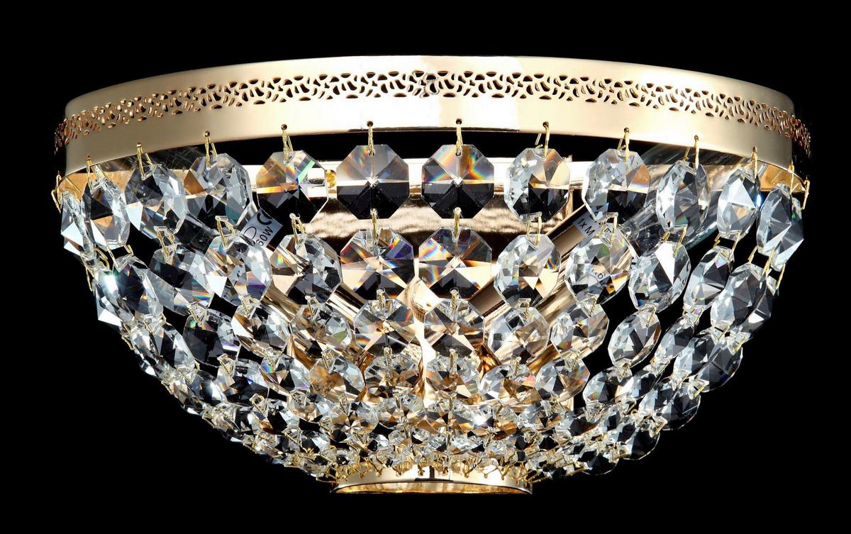 Wandleuchte Ottilia - Goldfarben, Trend, Metall (12,8/25/13cm) - MAYTONI