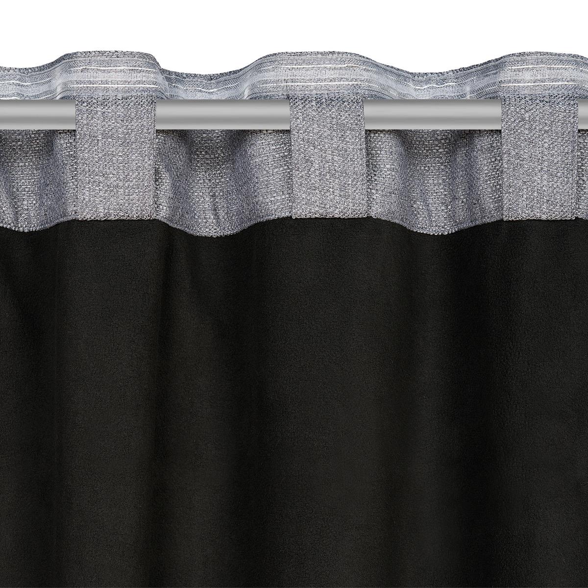 Termoizolační závěs Alfi, 135/255cm, antracitová - antracitová, Konvenční, textil (135/255cm) - Modern Living