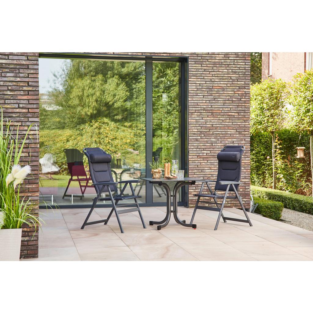 Gartengarnitur 3-Tlg. aus Metall, Textil