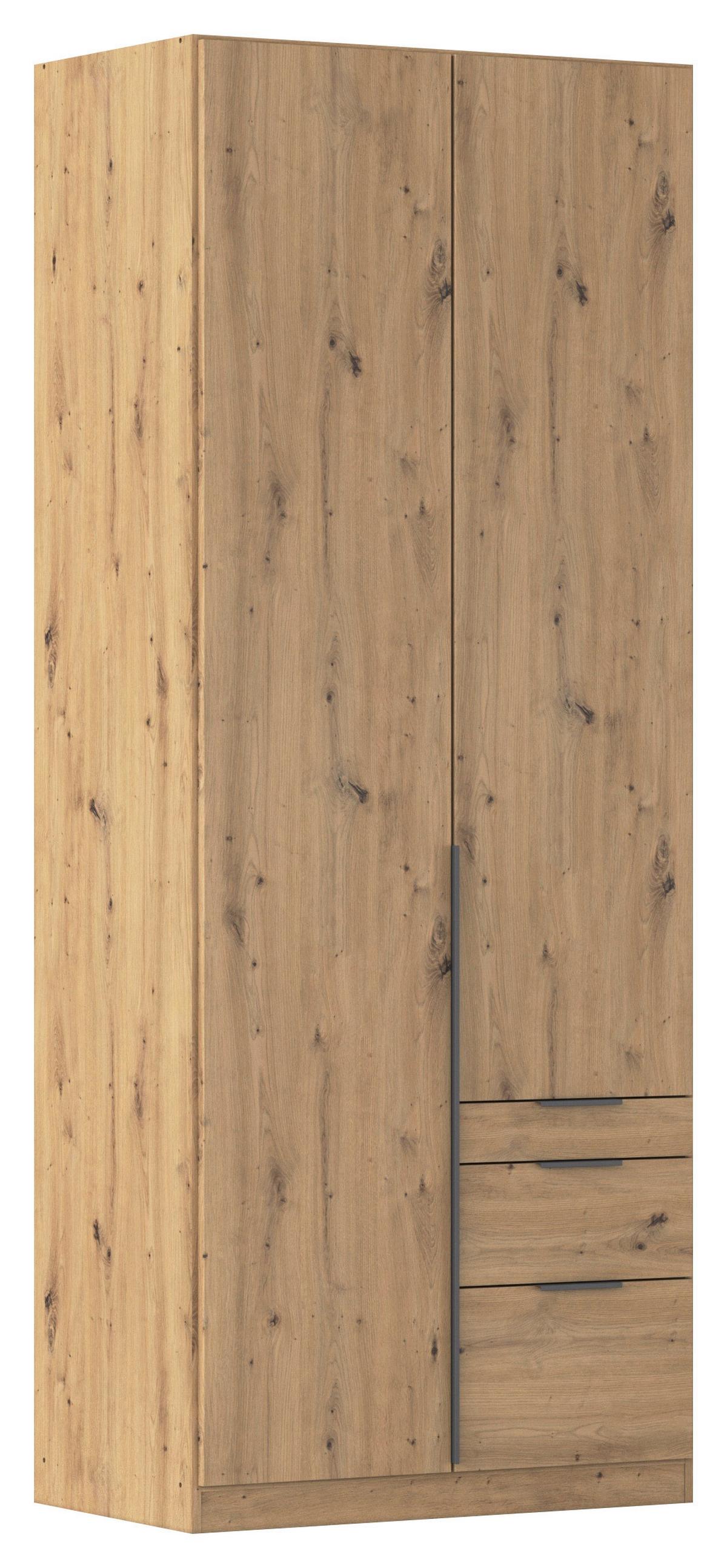 Drehtürenschrank Alabama Eiche Dekor B: 91 Cm - Eiche Artisan, MODERN, Holzwerkstoff (91/229/54cm) - Rauch Möbel