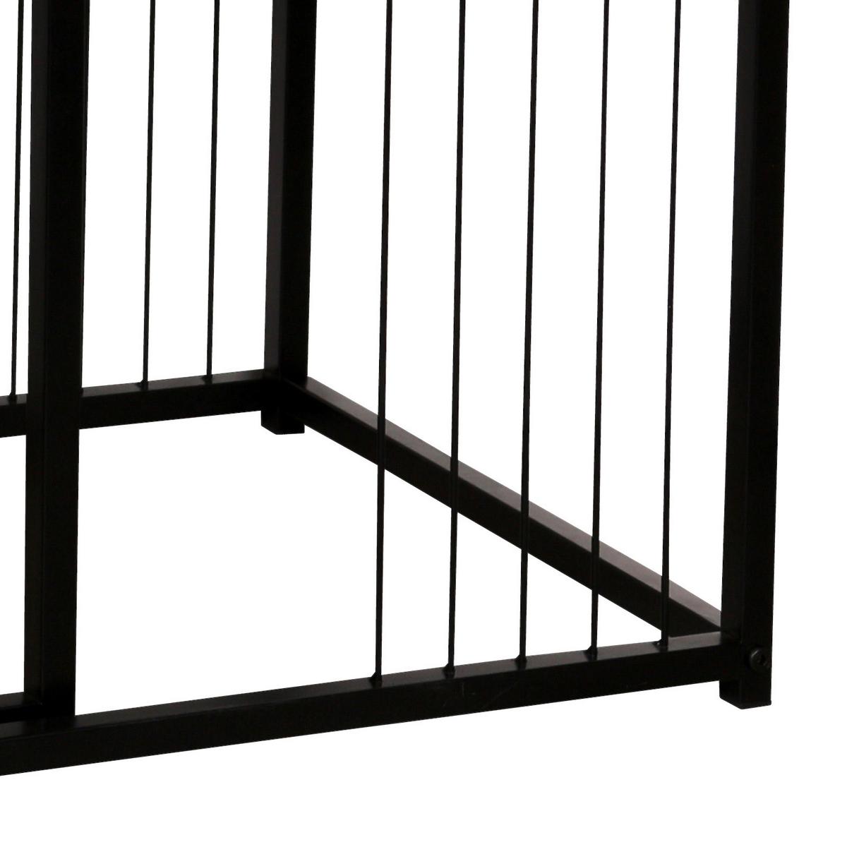 SADA PRÍRUČNÝCH STOLÍKOV NEAPL - čierna/prírodná farba, Modern, kov/kompozitné drevo (40-35/50-45/40-35cm)