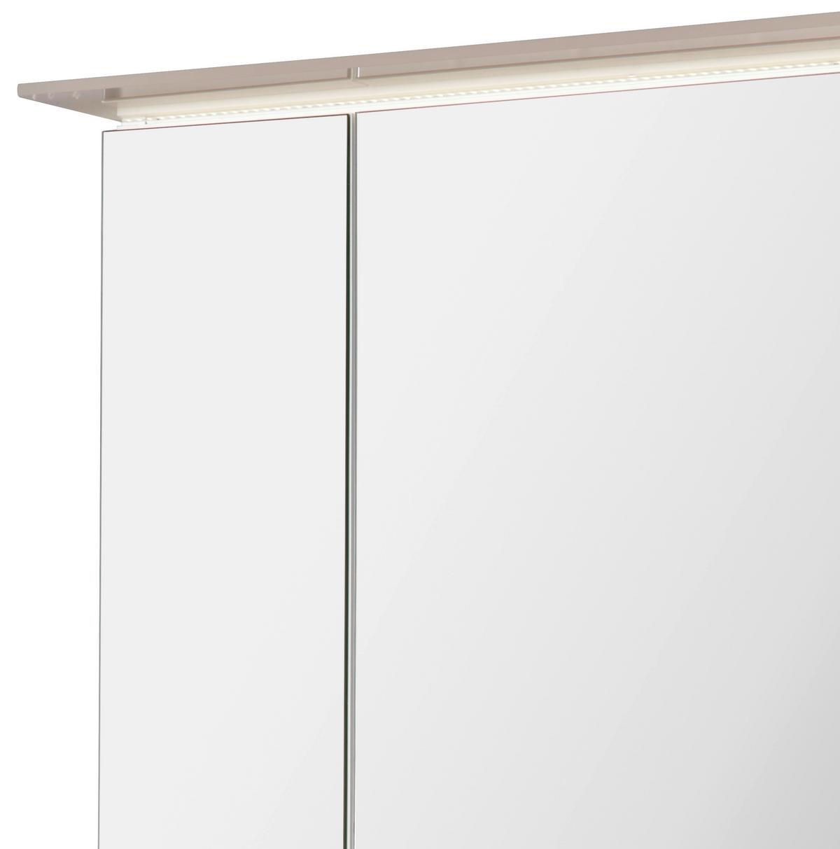 Tükrös Szekrény Mura - fehér, Modern, faalapú anyag (80/71/26cm)