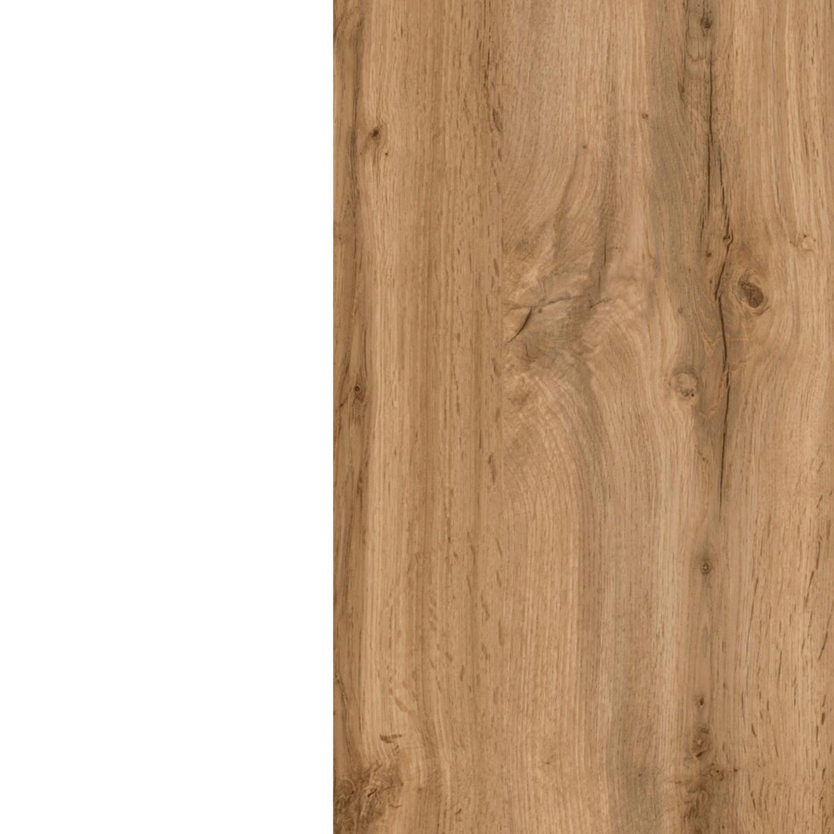 Küchenzeile Florenz mit Geräten 330 cm Weiß/Eichefarben - Eiche Wotan/Weiß, Design, Holzwerkstoff (330cm) - Held
