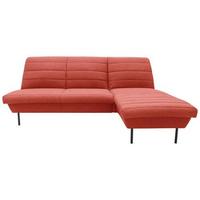 Ecksofa Looks Ix Orange - Schwarz/Orange, Design, Textil (214/168cm) - LOOKS by W.Joop