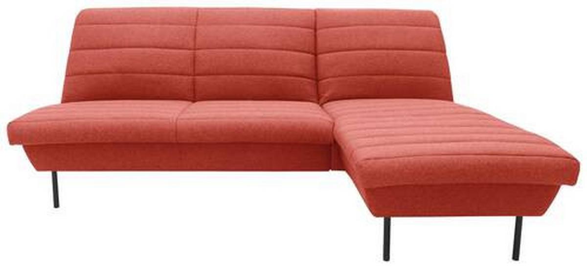 Ecksofa Looks Ix Orange - Schwarz/Orange, Design, Textil (214/168cm) - LOOKS by W.Joop