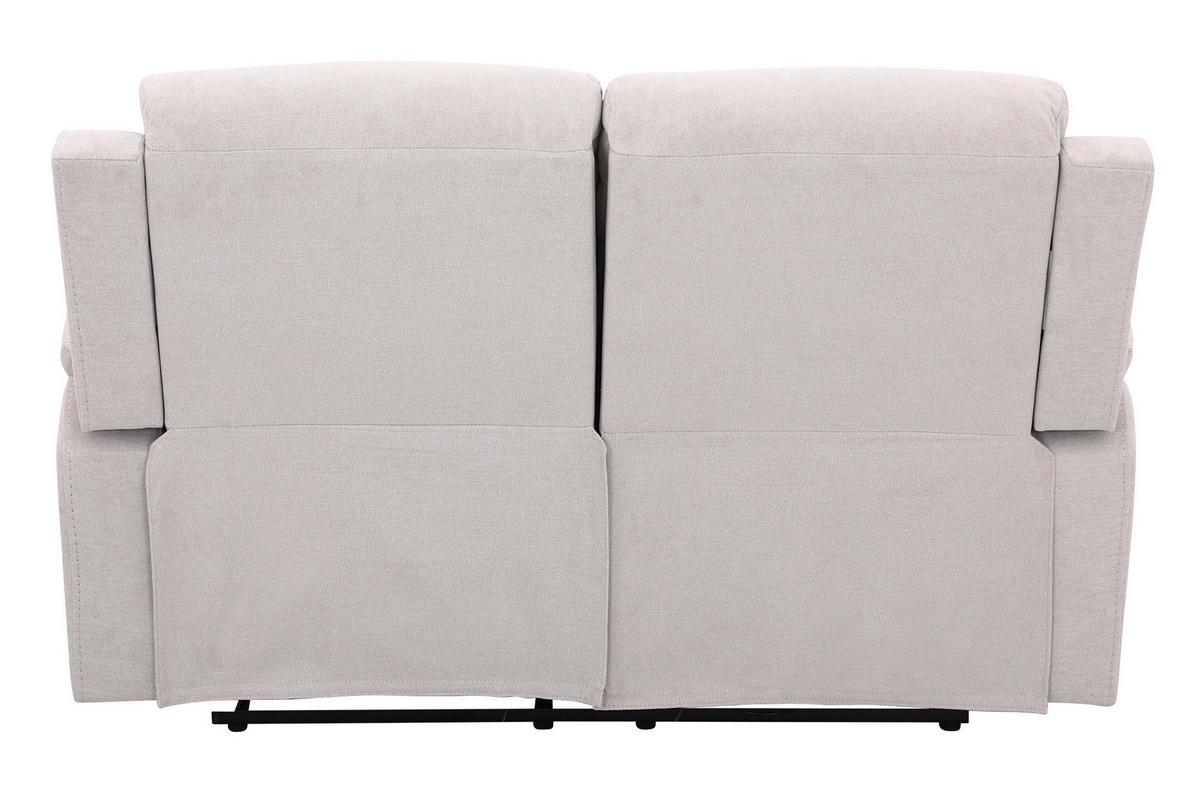 Dvojmiestna relaxačná pohovka, MANCHESTER, béžová - čierna/béžová, Konventionell, textil/plast (153/102/93cm) - Based
