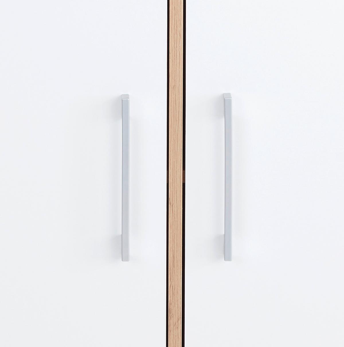 Polc Box - tölgyfa színű/fehér, Modern, faalapú anyag (75/205/40cm) - Ondega