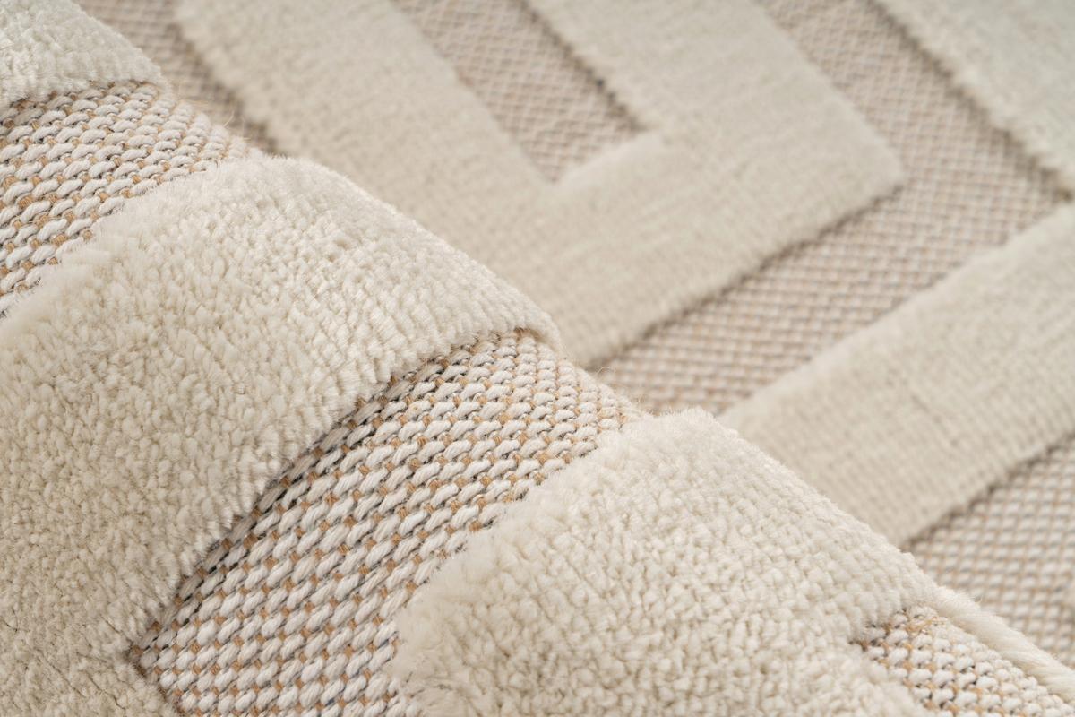 Flachwebteppich Madita 400 - Weiß, KONVENTIONELL, Textil (160/230cm)