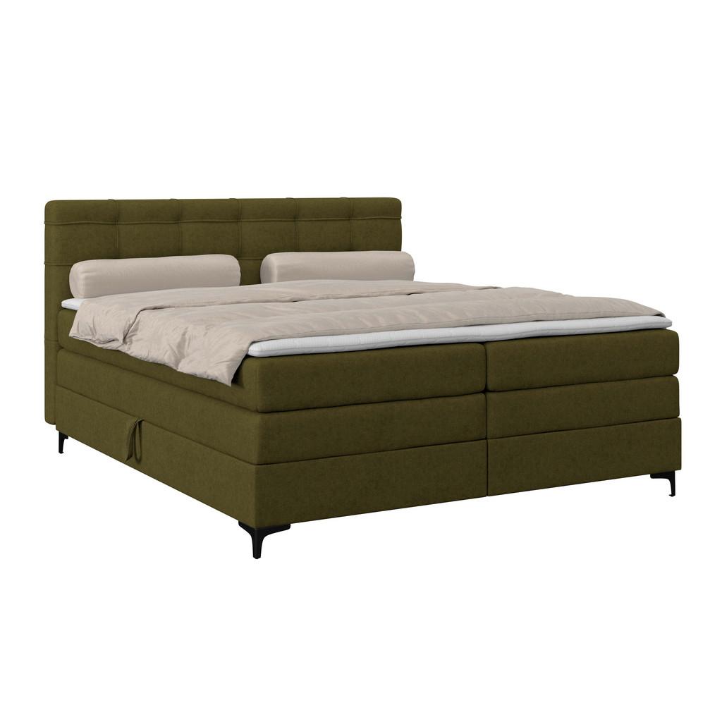 Boxspringbett MITTO Moosgrün 180x200 cm