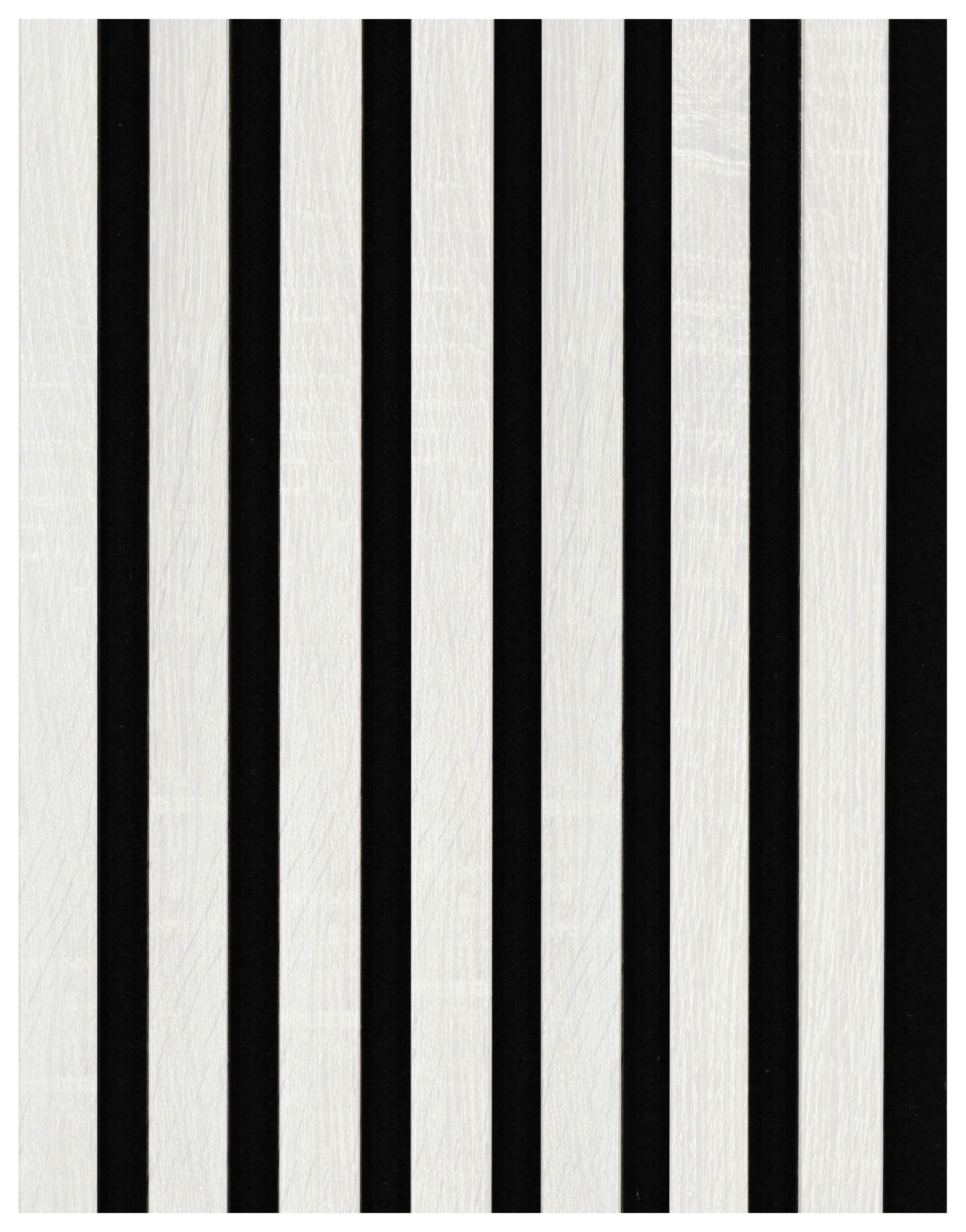 Akusztikus Panel Decowall 260/30cm - fehér, Modern, műanyag/faalapú anyag (30/260/1,7cm)