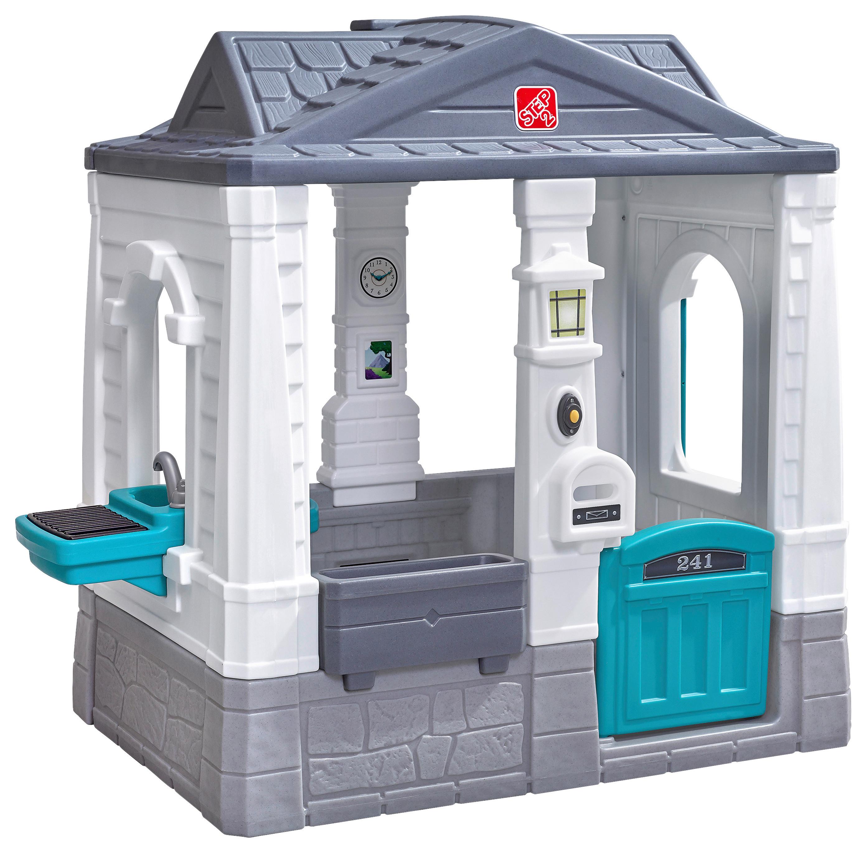 Spielhaus 4130kr - Blau/Weiß, KONVENTIONELL, Kunststoff (135,3/126/85,7cm) - Ambia Garden