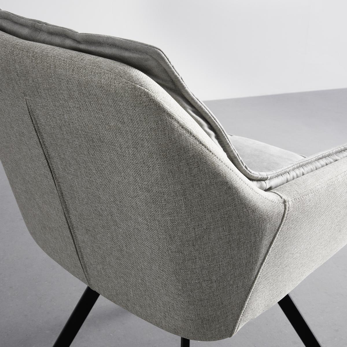 Stolička s podrúčkami BILLY béžová-otočná - čierna/béžová, Modern, kov/drevo (62/85/62cm) - P & B