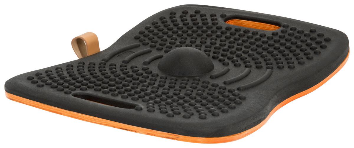 Balance Board Activ - Schwarz/Orange, Basics, Holzwerkstoff/Kunststoff (50/5/35cm) - MID.YOU