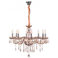 Kronleuchter 809/8 Linda - Bernsteinfarben, KONVENTIONELL, Glas/Metall (70/110cm)