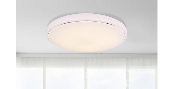 Led-deckenleuchte Lotta Ø 57,5 Cm Mit Farbwechsler - Weiß, MODERN, Kunststoff/Metall (57,5/8,5cm) - Luca Bessoni
