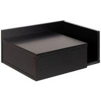 Noční stolek ASHLAN černá - černá, Moderní, kompozitní dřevo (40/16,5/32cm) - MID.YOU