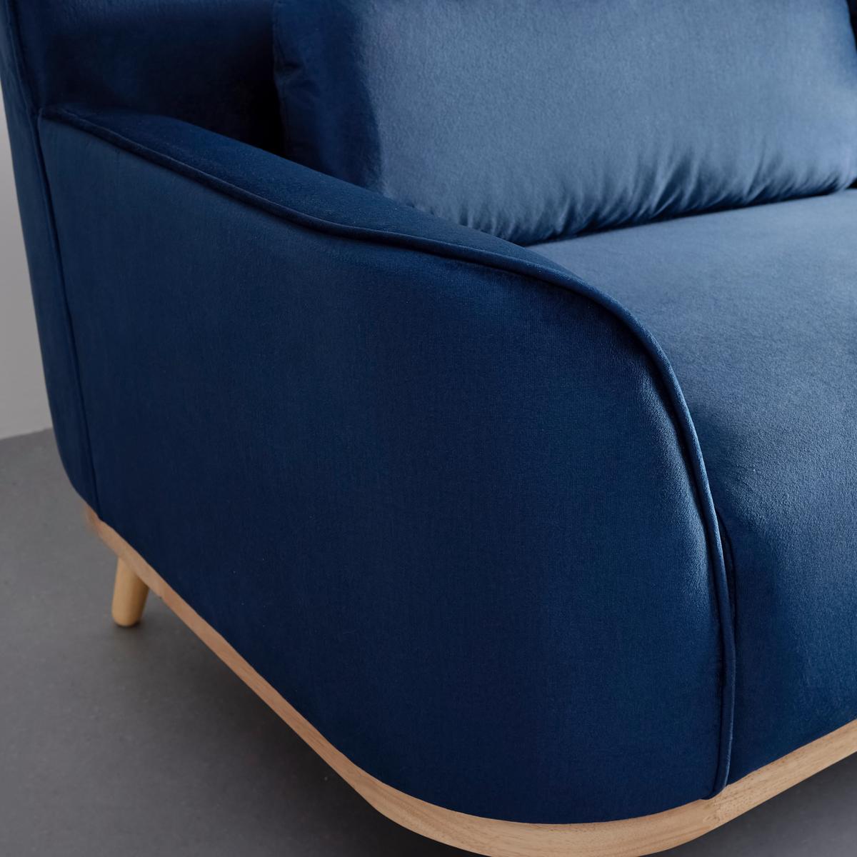 Sedací souprava ADRIANA modrá - modrá, Moderní, dřevo/textil (268/77/161cm) - Bessagi Home