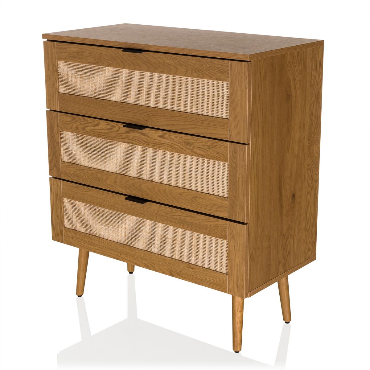 Kommode Boheo Eichefarben B: 80 Cm - Eichefarben, MODERN, Holzwerkstoff (80/90/40cm) - MID.YOU