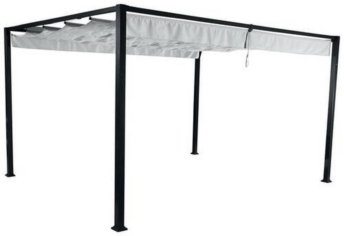 Pavillon Sky 400x300 cm Wetterfest - Anthrazit/Hellgrau, KONVENTIONELL, Textil/Metall (400/223/300cm) - Siena Garden