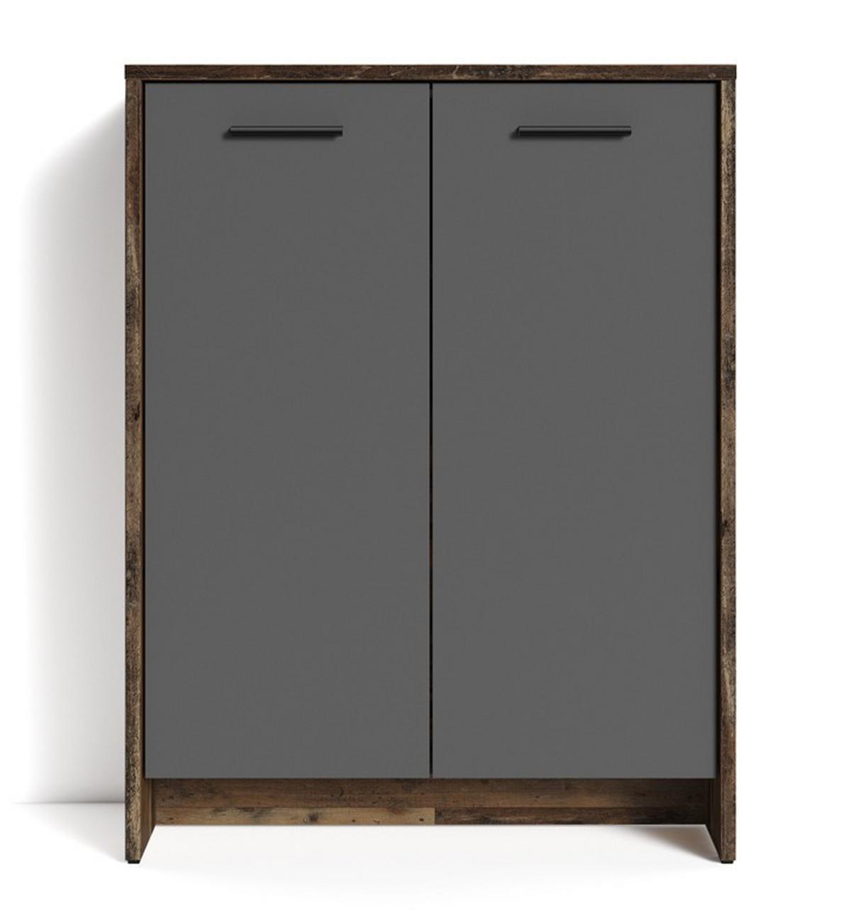 Garderobe Ben Alteiche/ Anthrazit B: 40 cm - Alteiche/Anthrazit, Design, Holzwerkstoff (40/184/35cm) - MID.YOU
