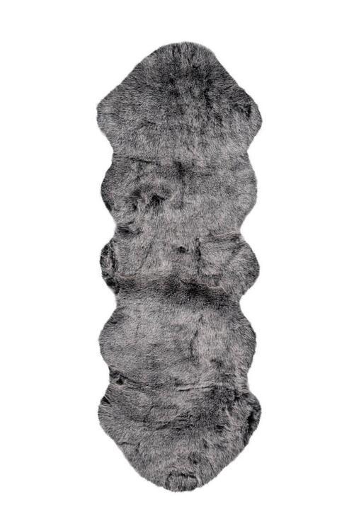 Kunstfell Tender Anthrazit 60x180 cm - Anthrazit, Design, Textil (60/180cm) - Kayoom
