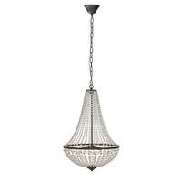 Kronleuchter Klar, Schwarz, 40w - Klar/Schwarz, Basics, Glas/Metall (50/68cm) - Markslöjd